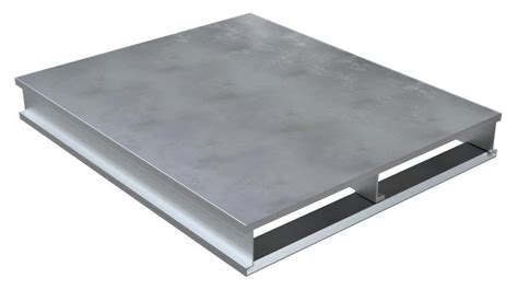 metal pallets solid top